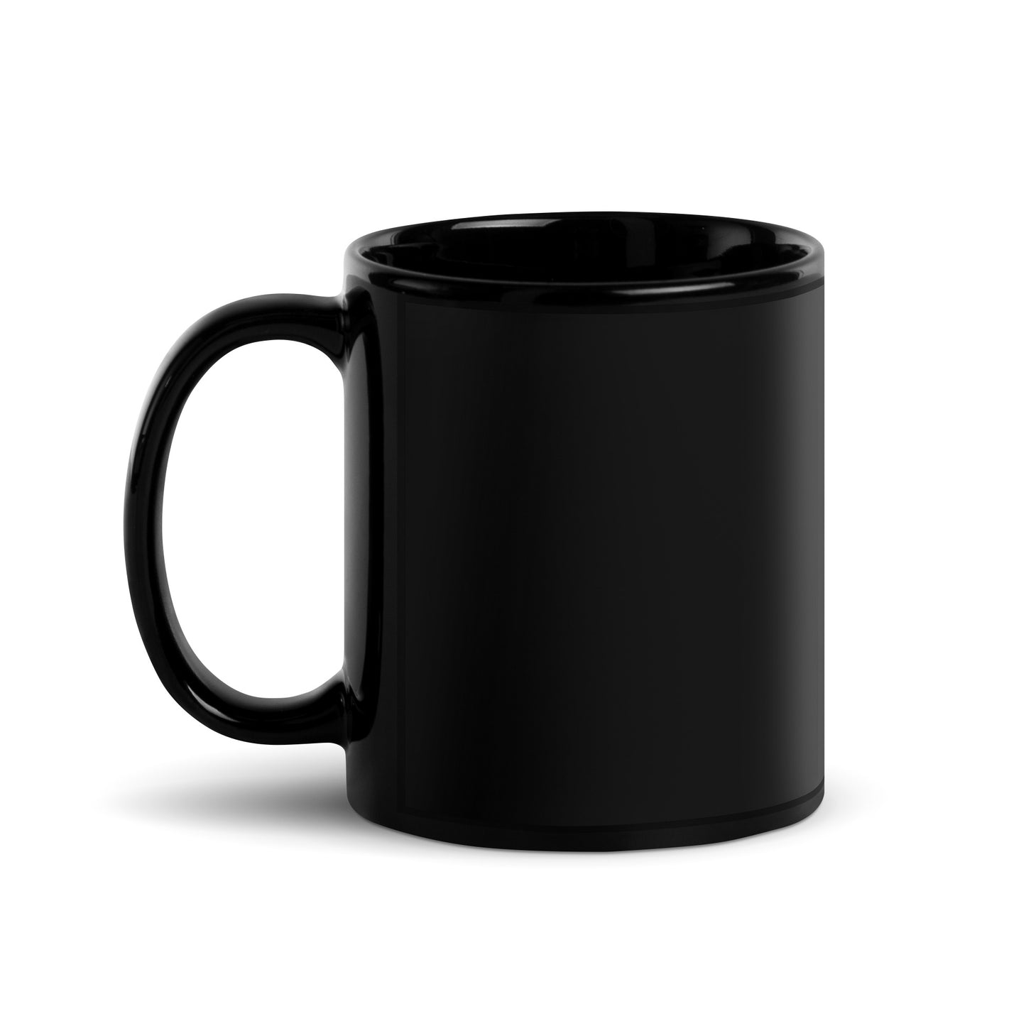 Peachy Black Glossy Mug