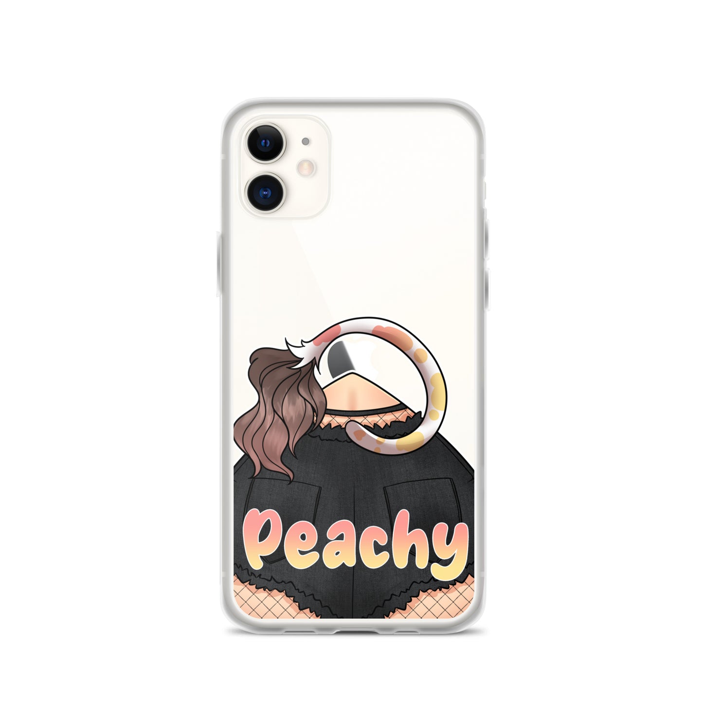Clear Peachy Iphone case