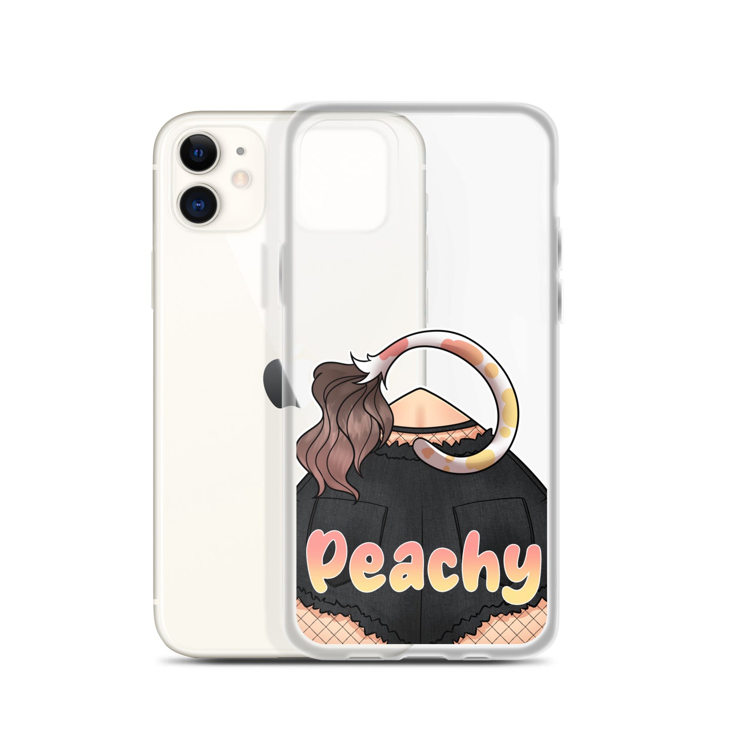 Clear Peachy Iphone case