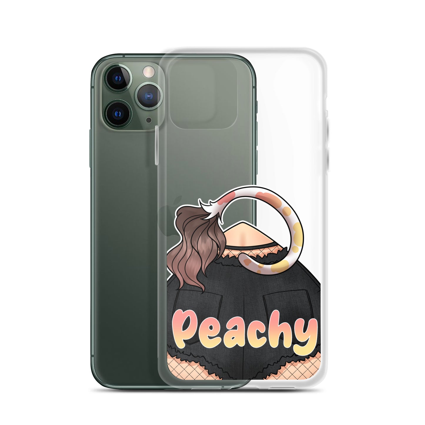 Clear Peachy Iphone case