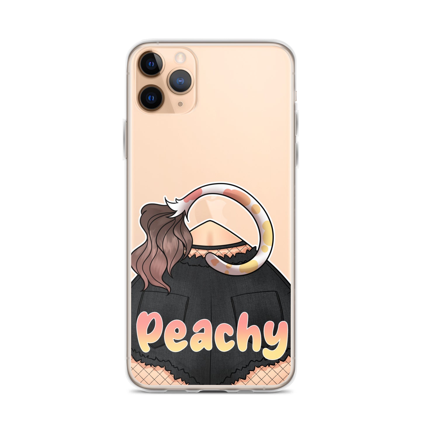 Clear Peachy Iphone case