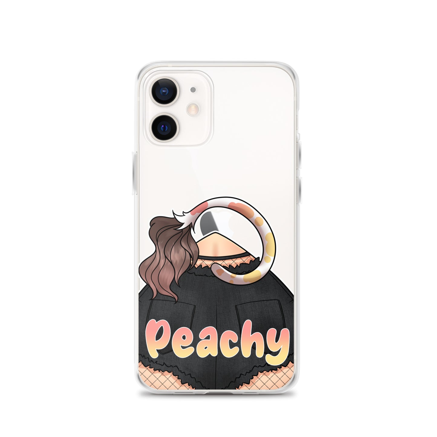 Clear Peachy Iphone case