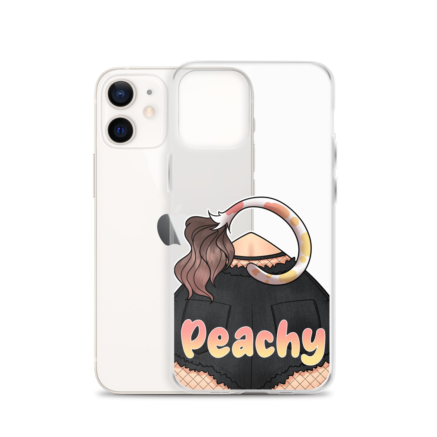 Clear Peachy Iphone case