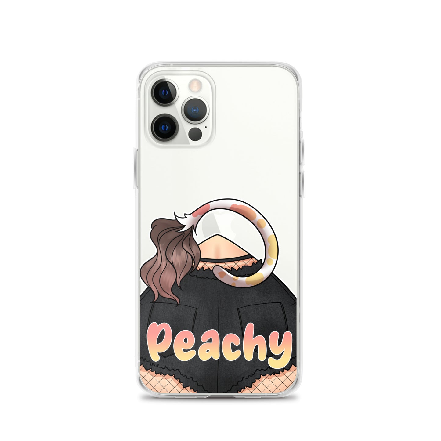 Clear Peachy Iphone case