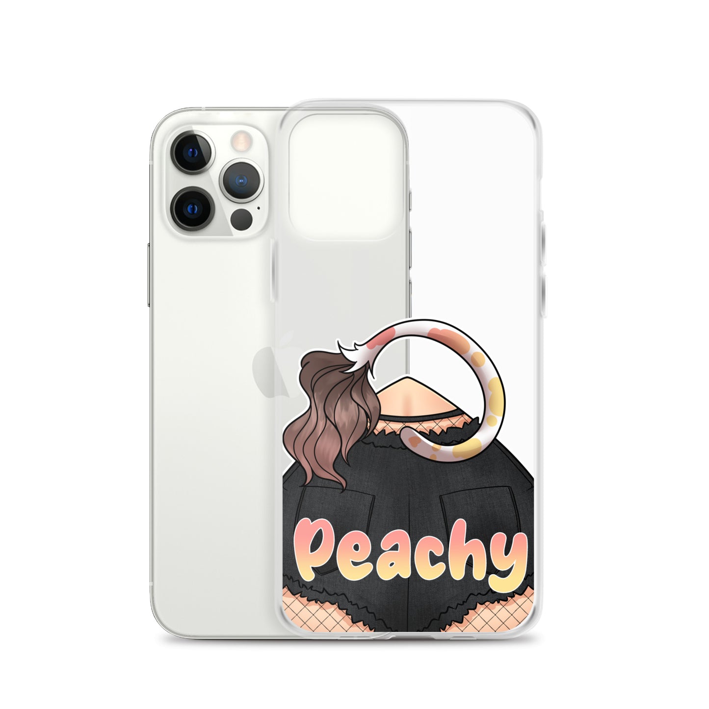 Clear Peachy Iphone case