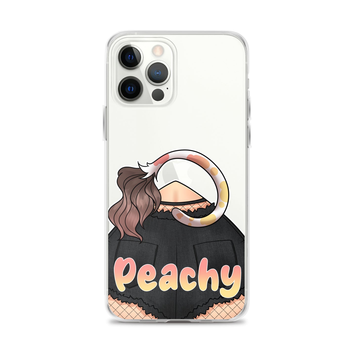 Clear Peachy Iphone case