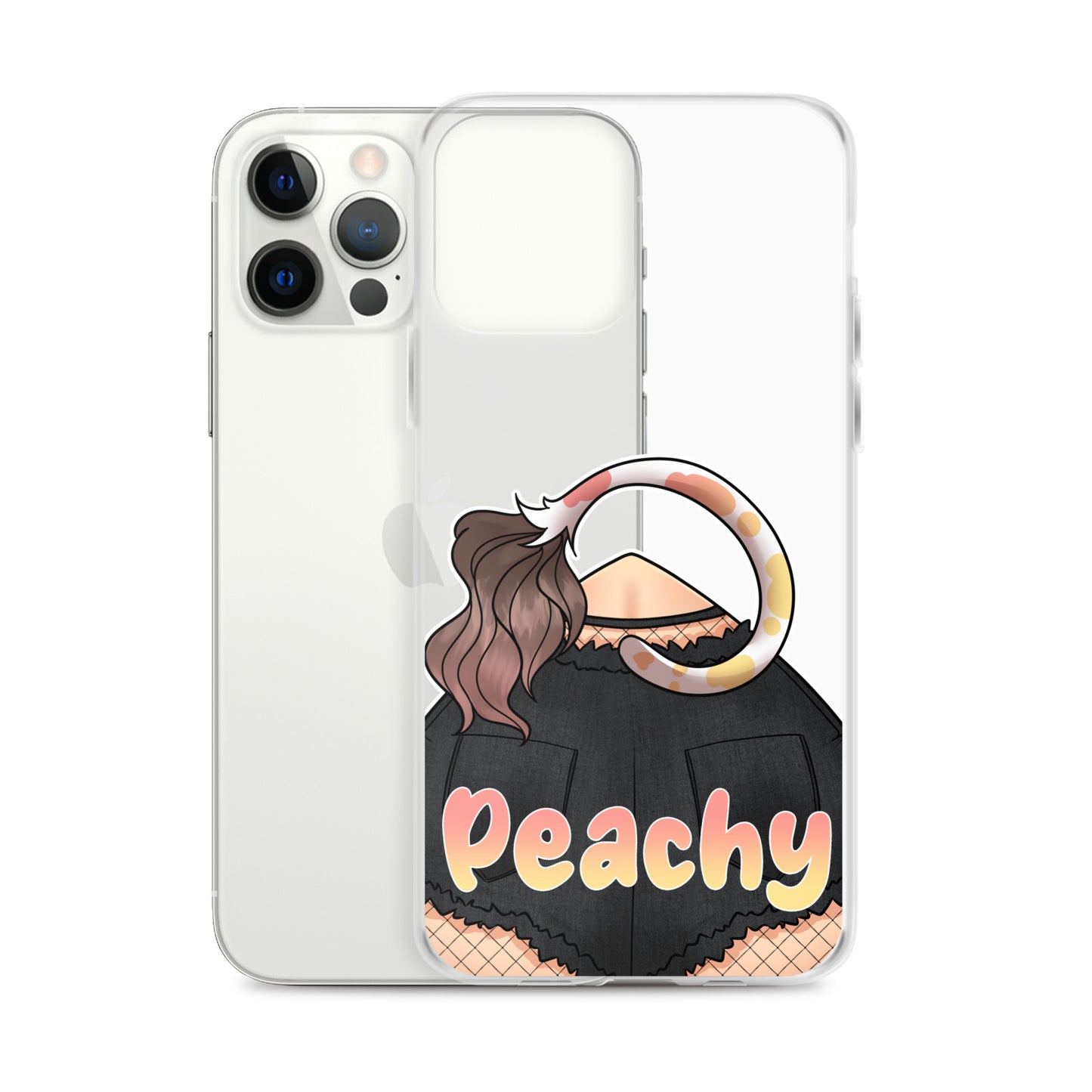 Clear Peachy Iphone case