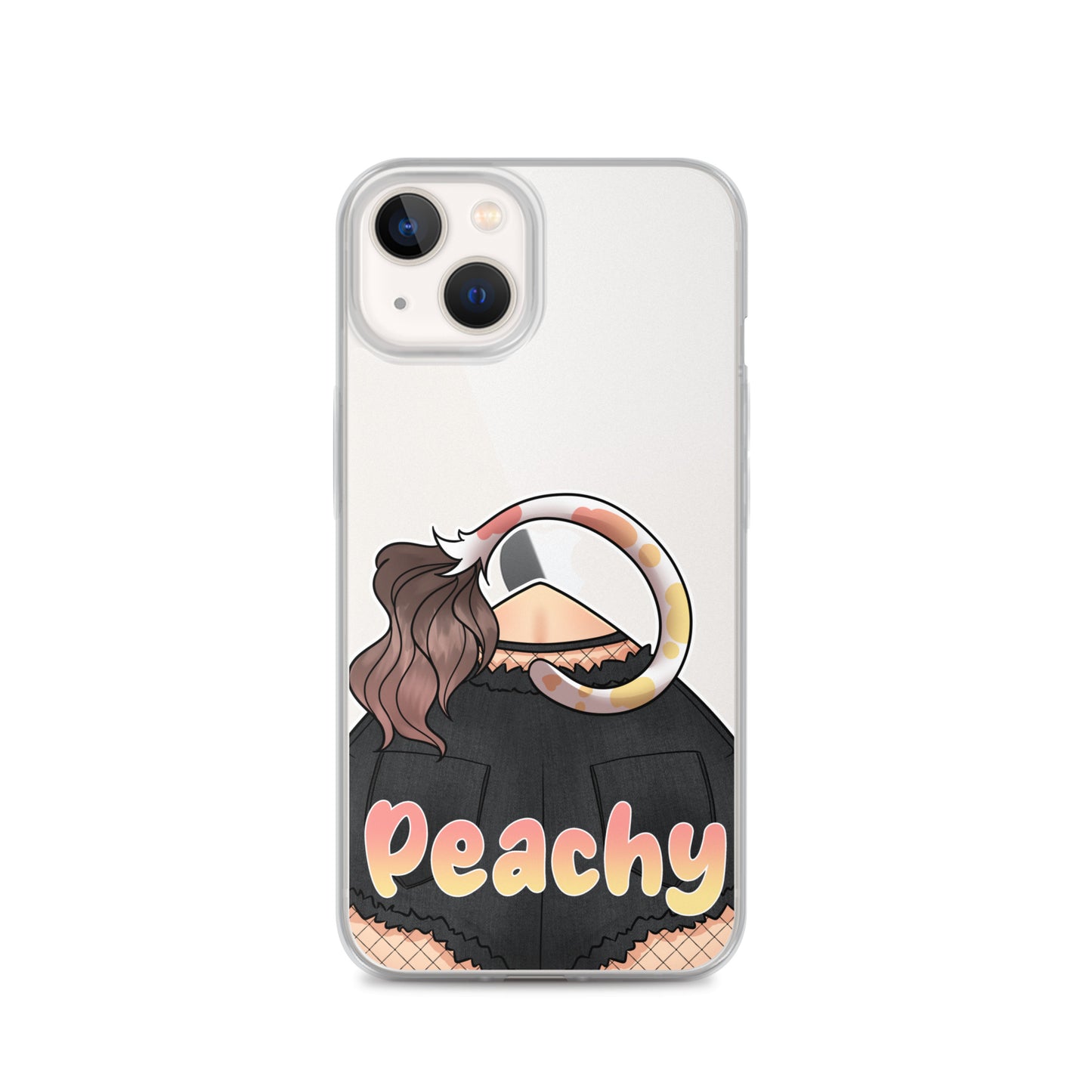 Clear Peachy Iphone case