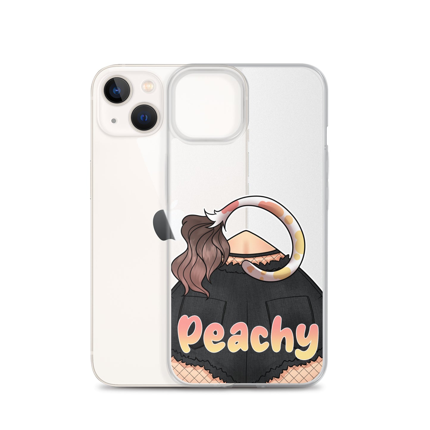 Clear Peachy Iphone case