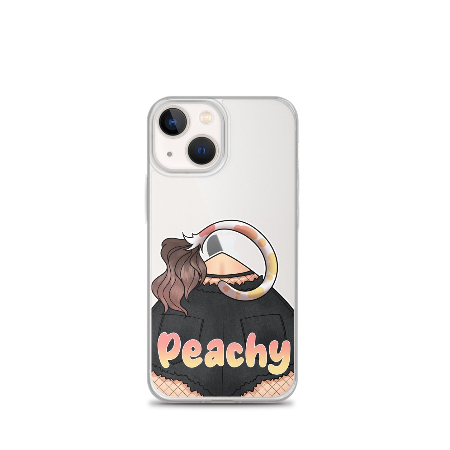 Clear Peachy Iphone case