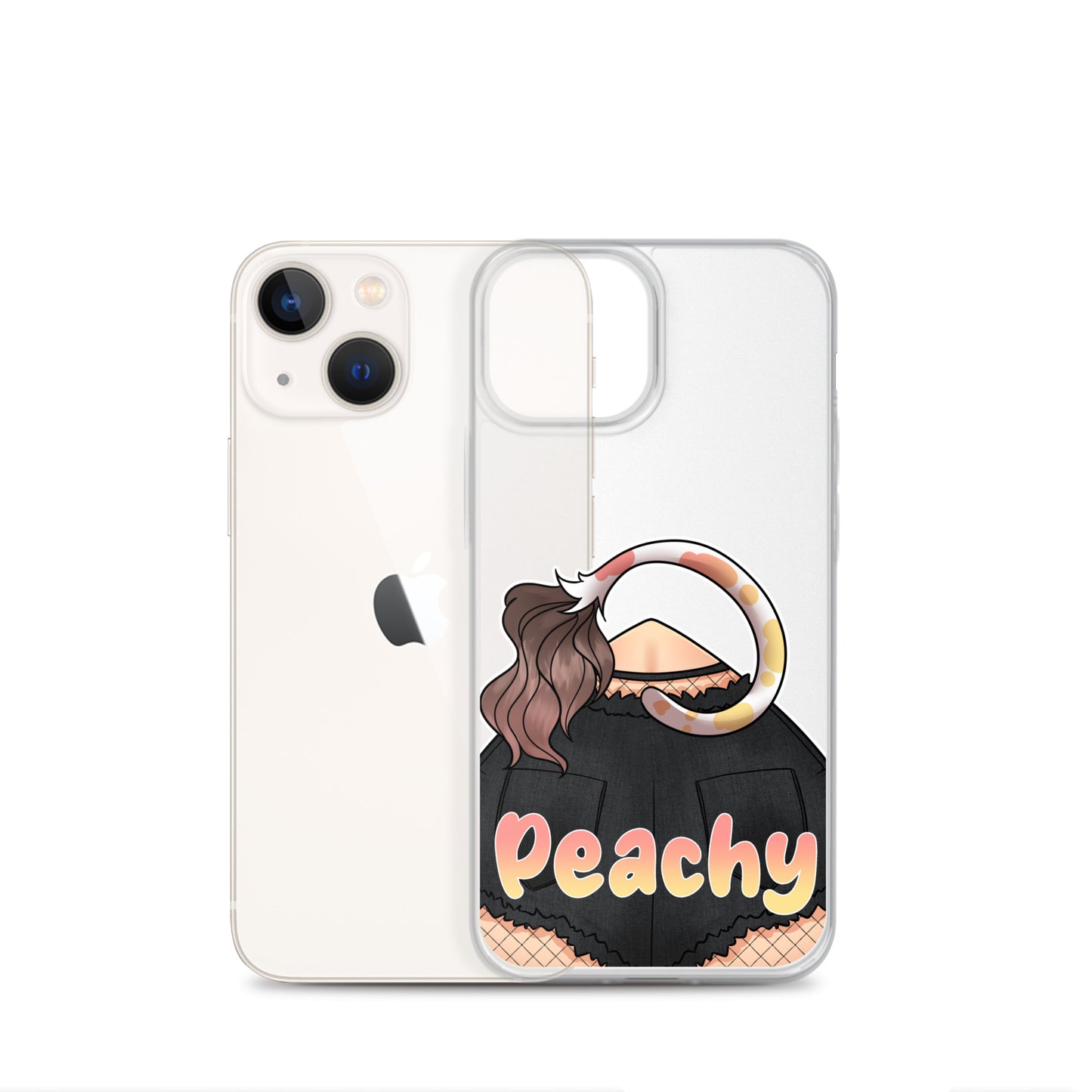 Clear Peachy Iphone case