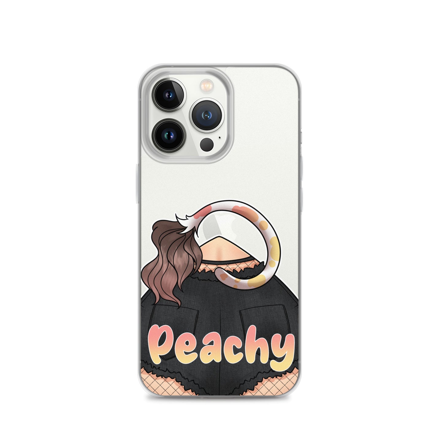 Clear Peachy Iphone case