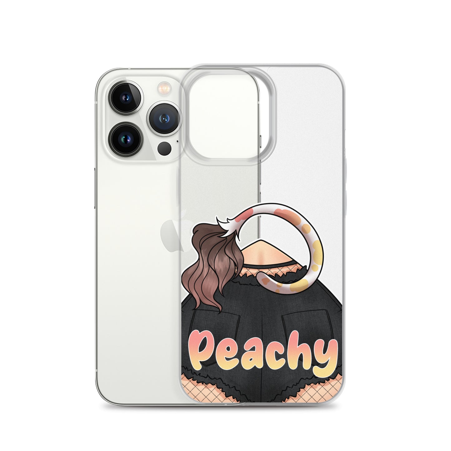 Clear Peachy Iphone case