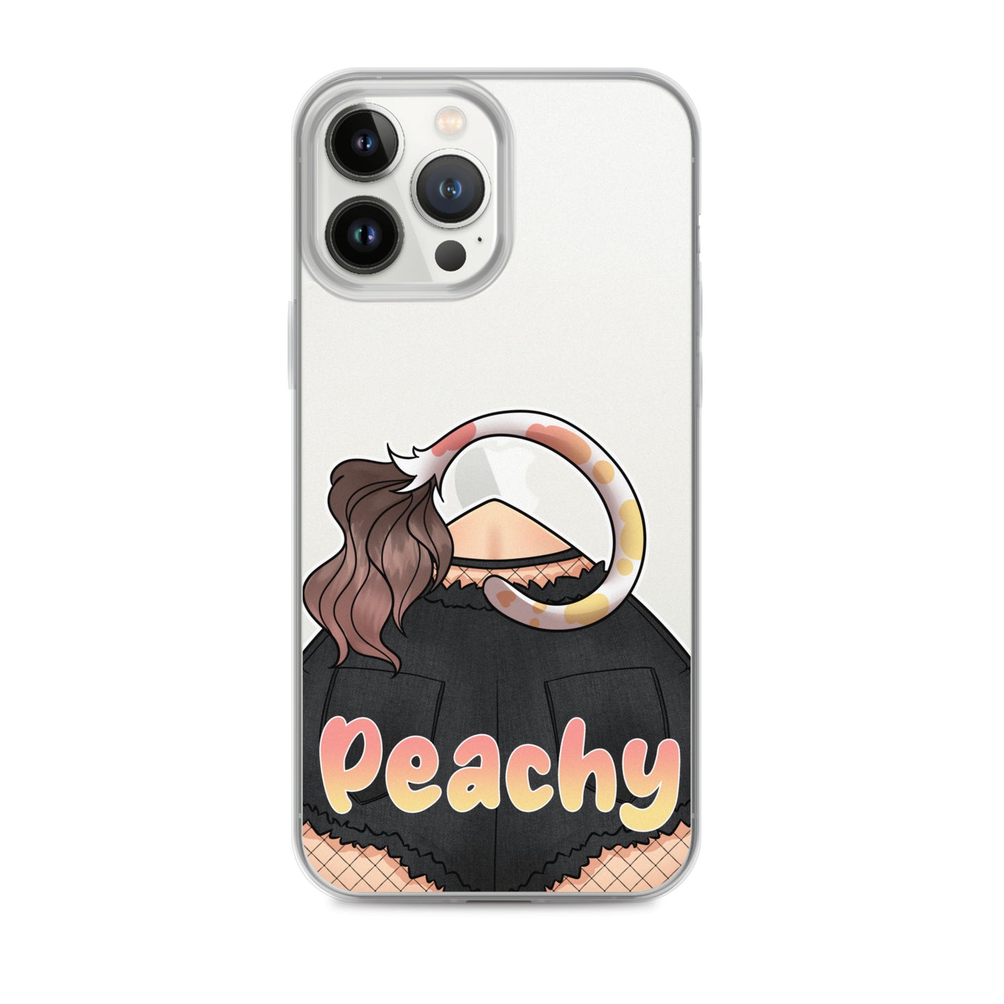 Clear Peachy Iphone case