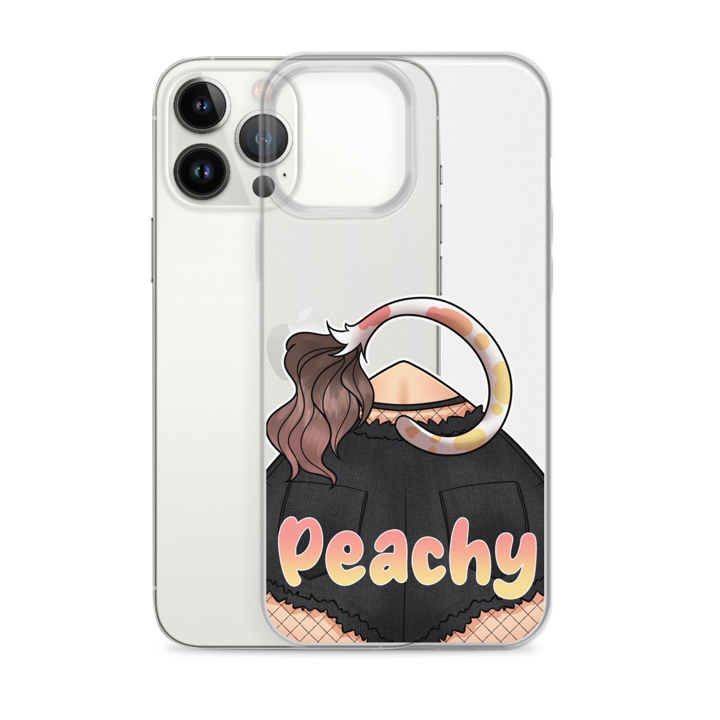 Clear Peachy Iphone case