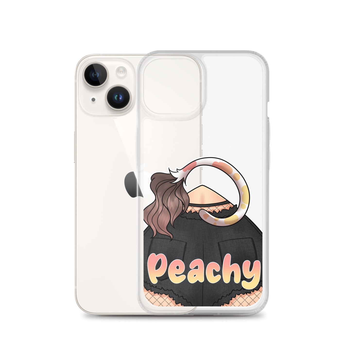 Clear Peachy Iphone case