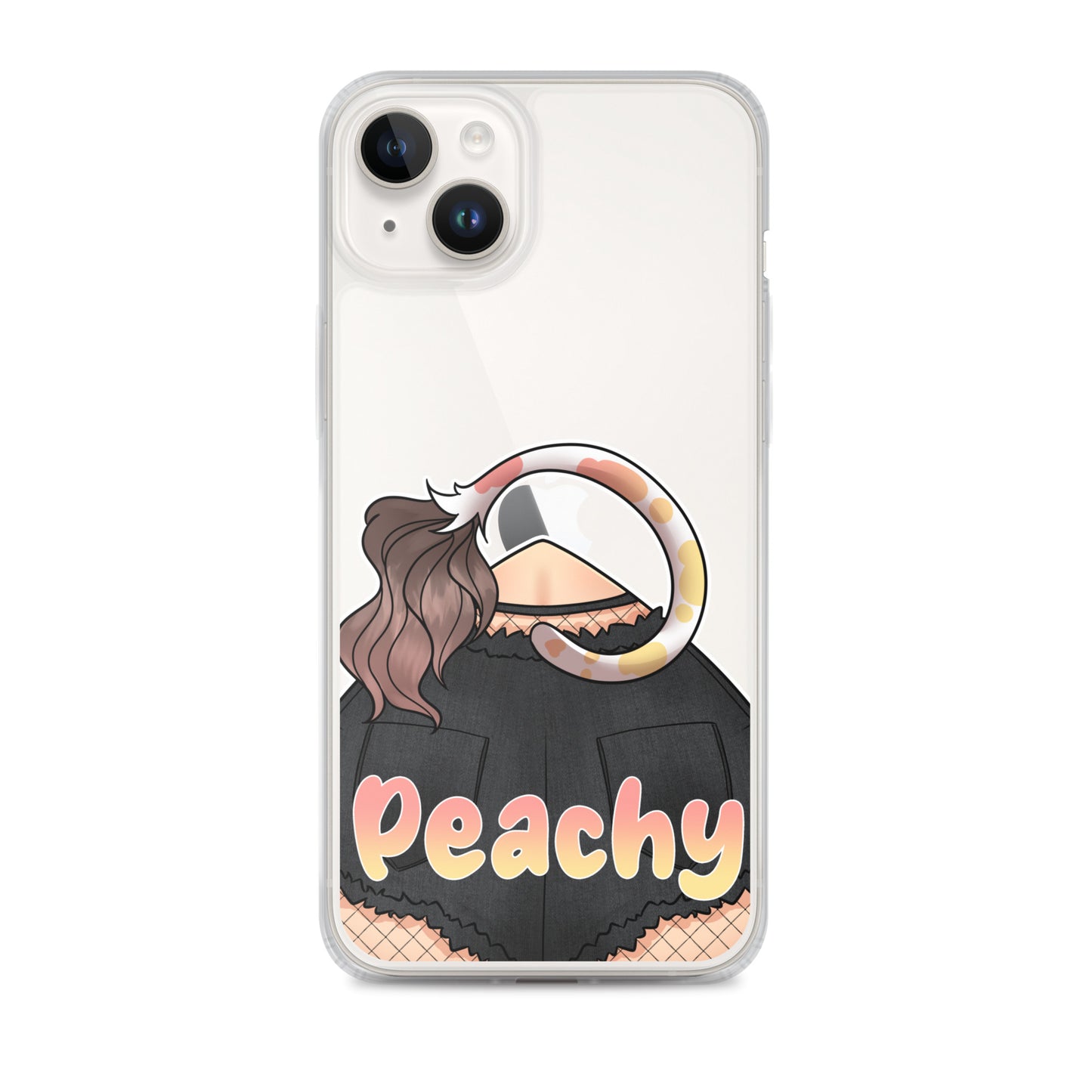 Clear Peachy Iphone case