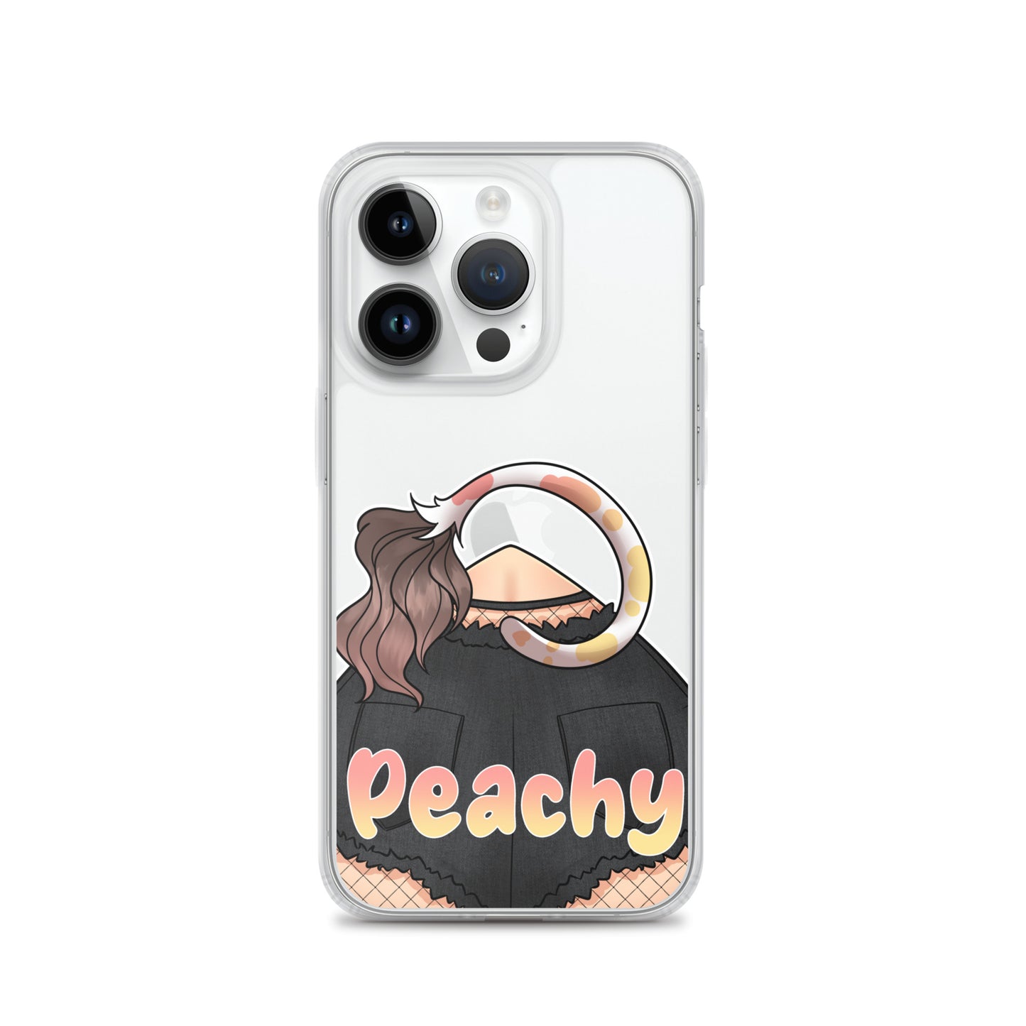 Clear Peachy Iphone case