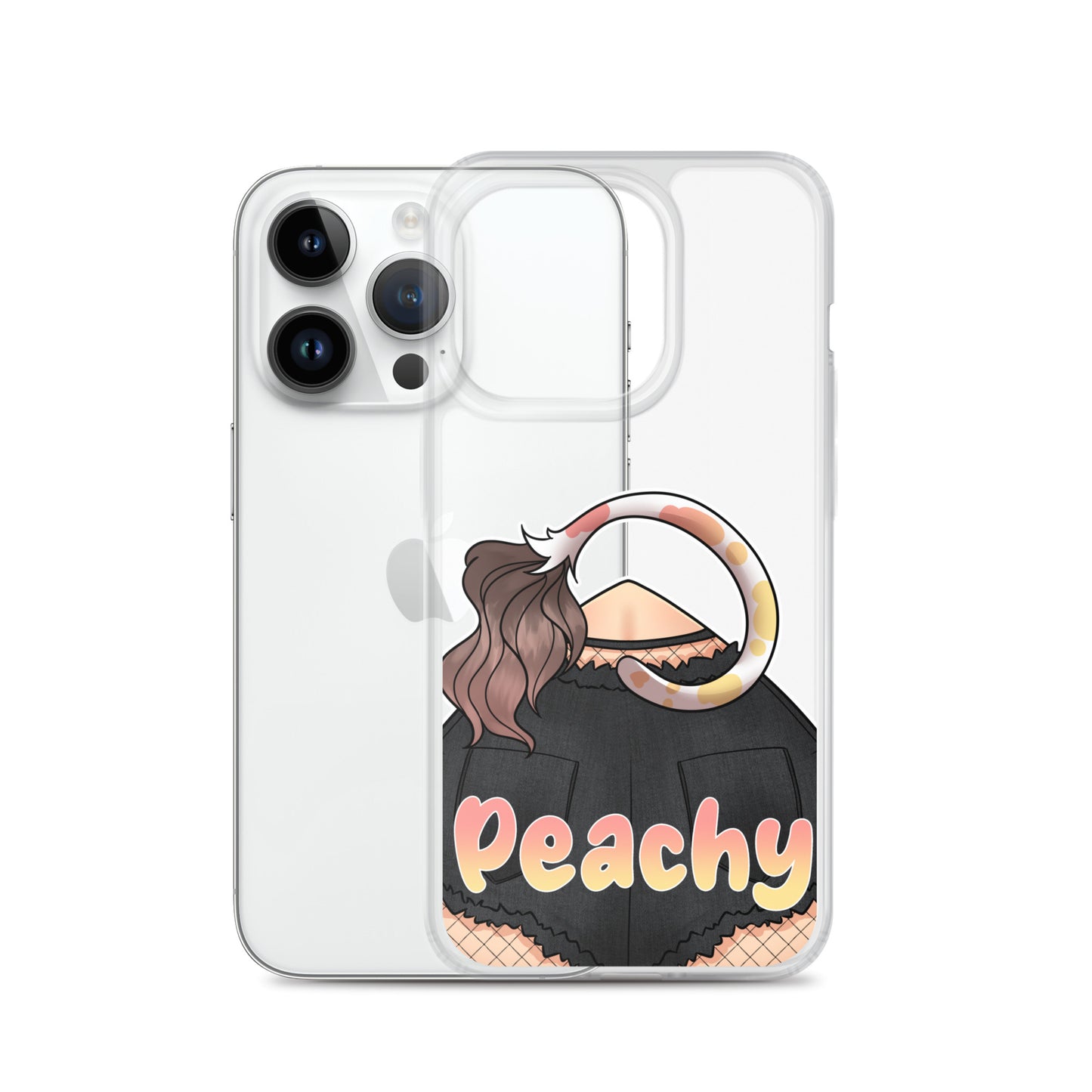 Clear Peachy Iphone case