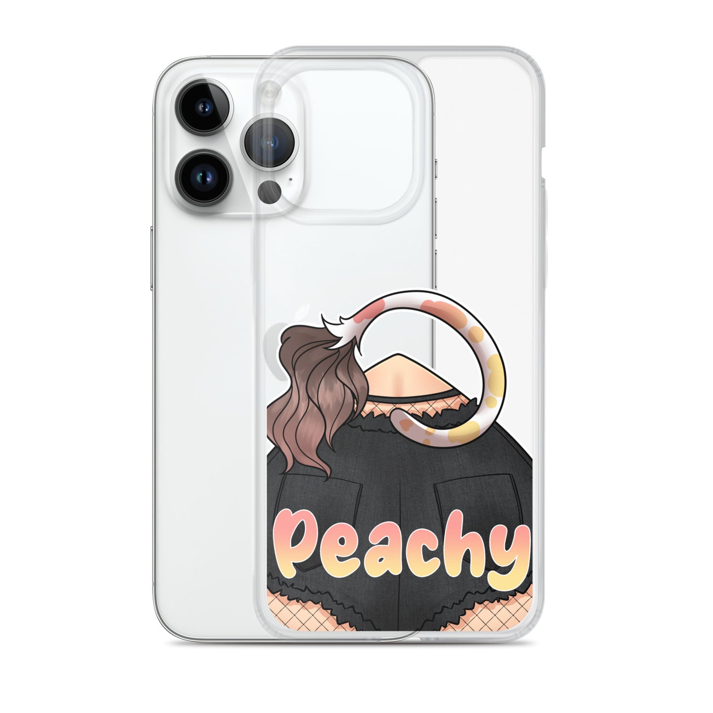 Clear Peachy Iphone case