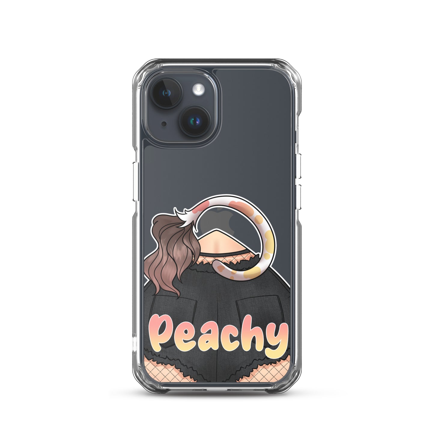 Clear Peachy Iphone case
