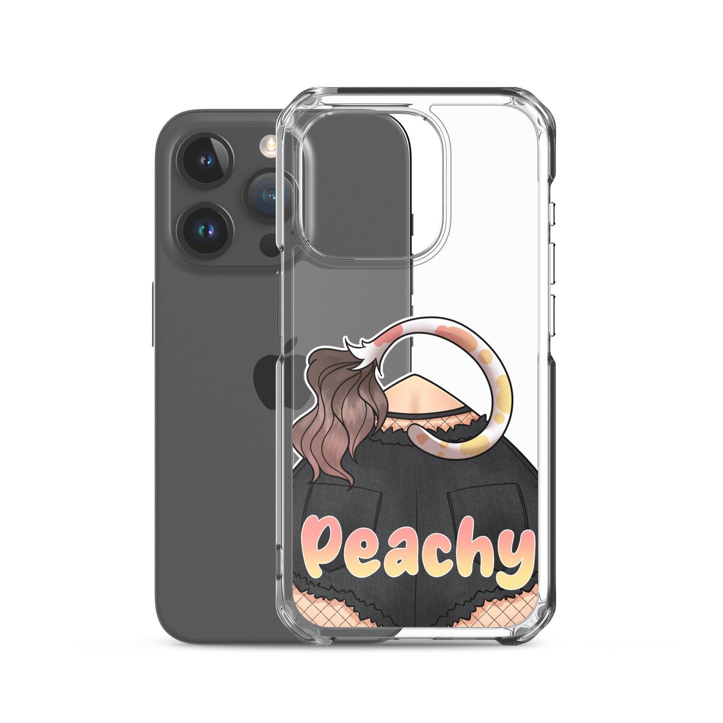 Clear Peachy Iphone case