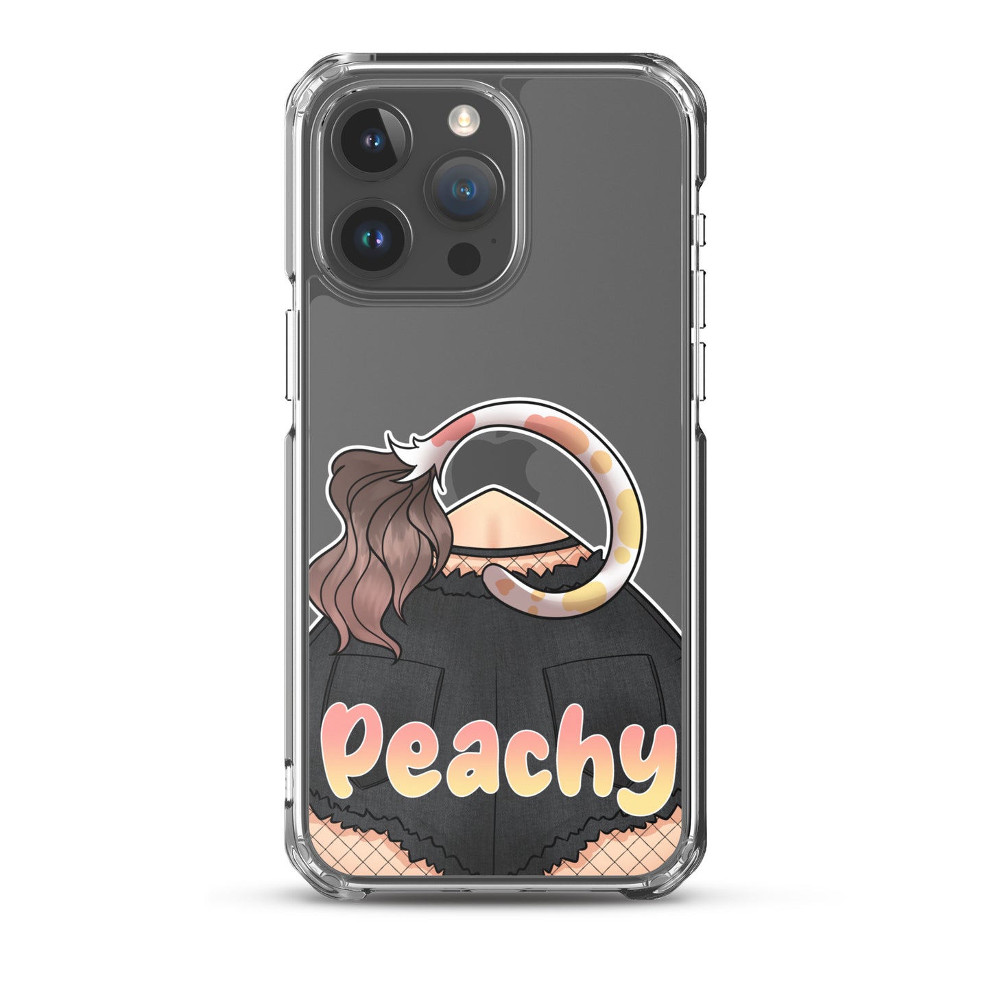 Clear Peachy Iphone case