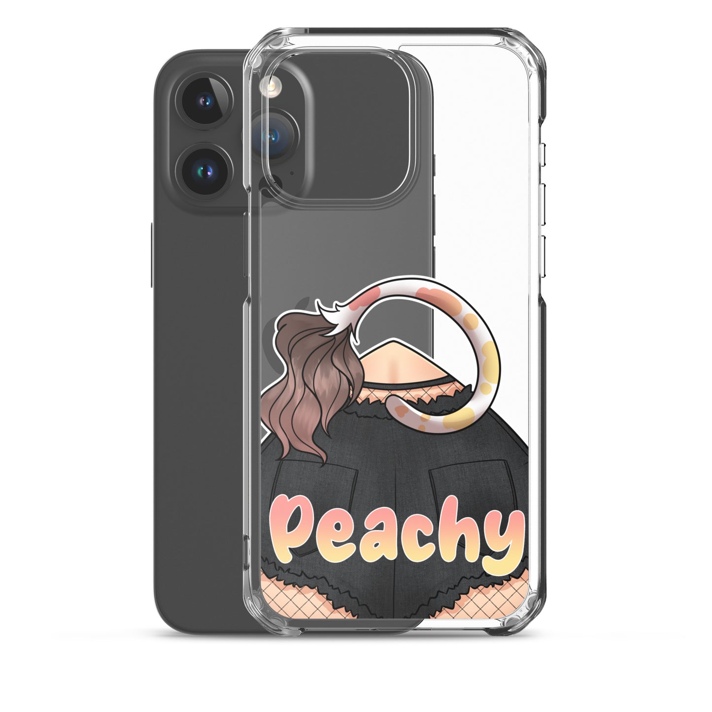 Clear Peachy Iphone case