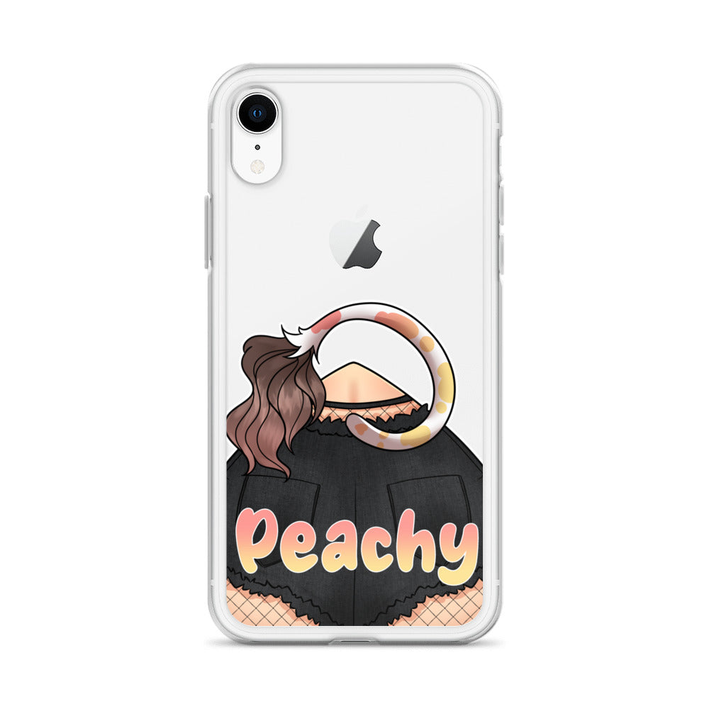 Clear Peachy Iphone case