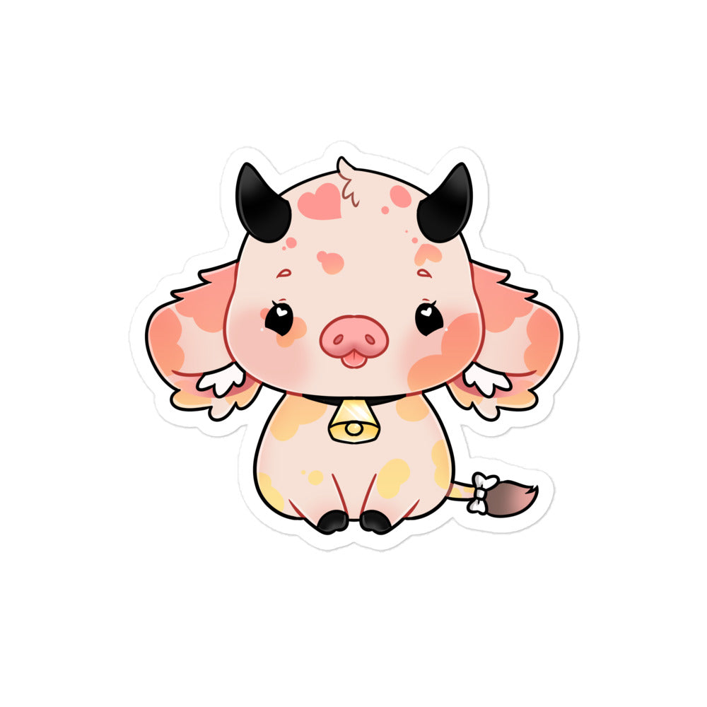 Peaches Mascot Sticker