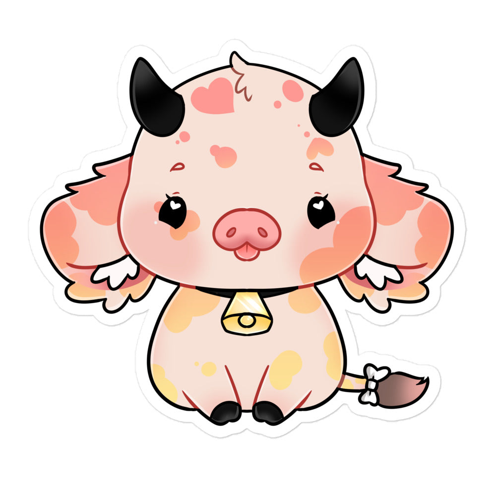 Peaches Mascot Sticker