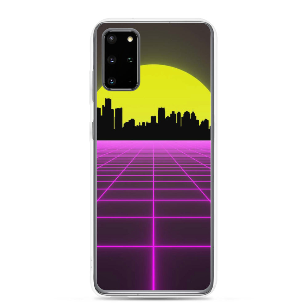 Vaporwave City Skyline Purple Samsung Case